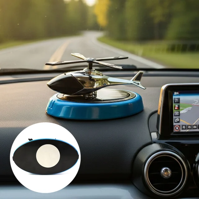 Helicopter Car Air Freshener – Stylish Rotating Dashboard Perfume