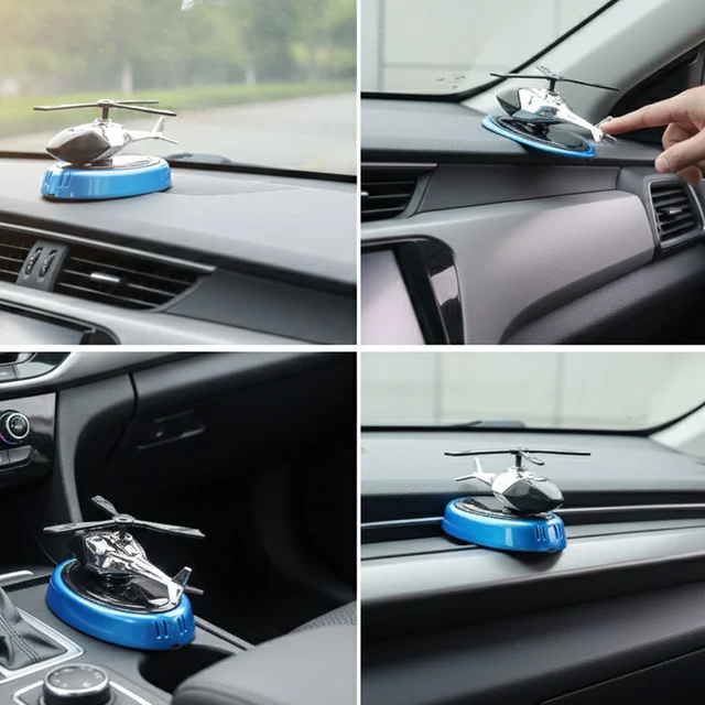 Helicopter Car Air Freshener – Stylish Rotating Dashboard Perfume