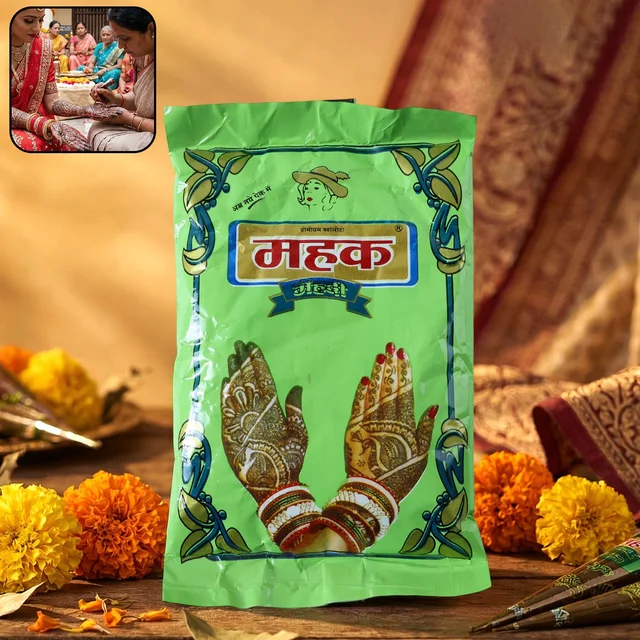 Herbal Mehndi Powder – Natural Henna for Rich Body Art (80g)