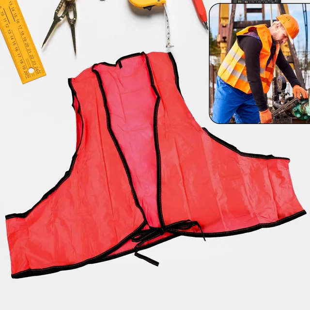 High Visibility Safety Vest – Soft PVC, Tie Closure | FlexArmor