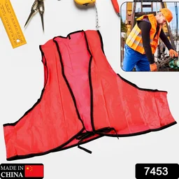 High Visibility Safety Vest – Soft PVC, Tie Closure | FlexArmor