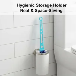 Hockey Stick Toilet Brush – Ergonomic 2-in-1 Cleaner | Velvet Wipe