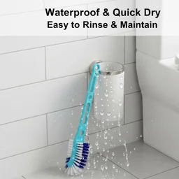 Hockey Stick Toilet Brush – Ergonomic 2-in-1 Cleaner | Velvet Wipe