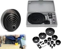 Hole Saw Drill Bit Set – 16 Pcs HSS Wood & Metal | BoltForce