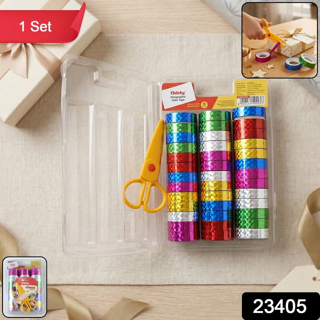 Holographic Decorative Tape Set – Vibrant 39-Roll Creative Kit