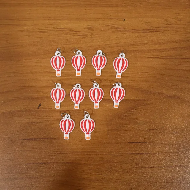 Hot Air Balloon Bag Charm Keychain Set – Trendy Travel Accessory