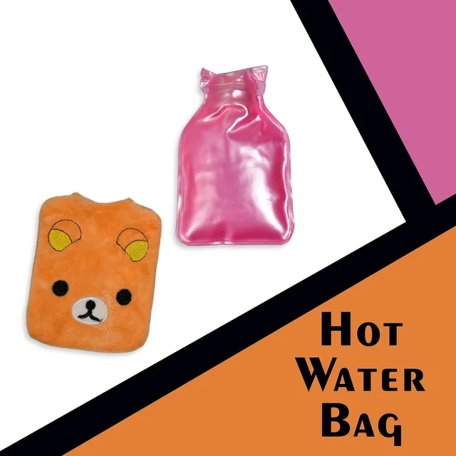 Hot Water Bag for Pain Relief, Soft Cover & Portable Design