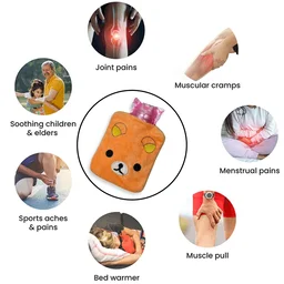 Hot Water Bag for Pain Relief, Soft Cover & Portable Design