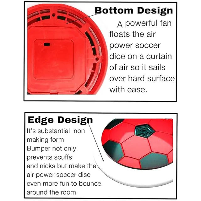 Hover Soccer Ball Toy – Safe Indoor Play with Foam Bumper