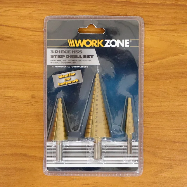 HSS Steel Step Drill Bit Set – Titanium Coated 4-32mm | BoltForce
