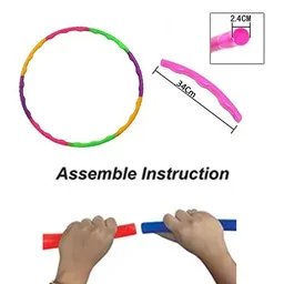 Hula Hoop Exercise Ring – Interlocking, Adjustable Fitness | FitFuzion