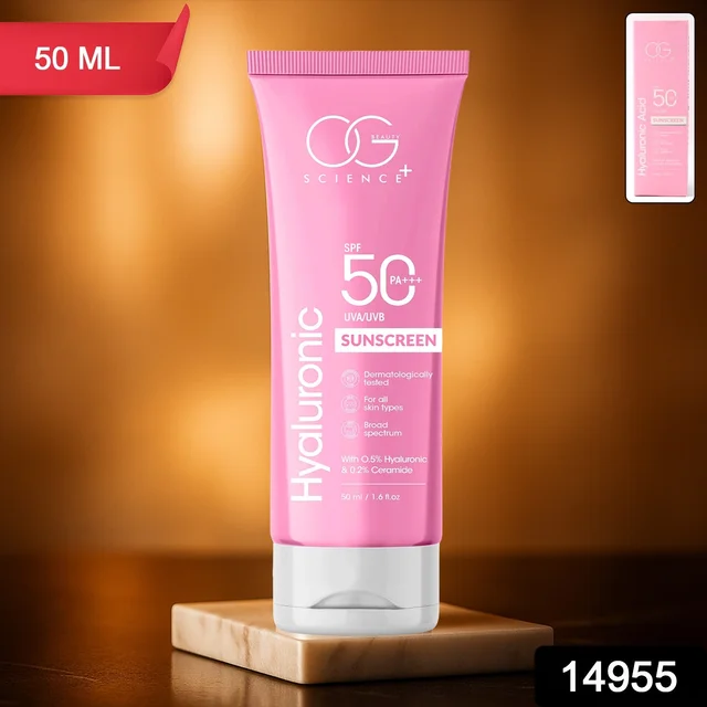 Hyaluronic Sunscreen SPF 50 – Lightweight Hydrating Sun Protection
