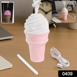 Ice Cream Cone Humidifier – Portable Cool Mist Air Freshener