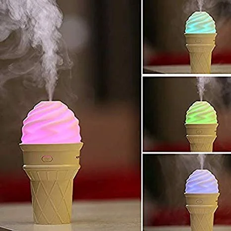 Ice Cream LED Humidifier – Portable Air Moisturizer & Fragrance Diffuser