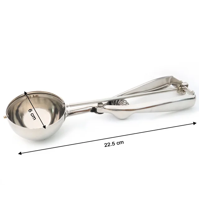 Ice Cream Scoop – Stainless Steel Trigger Release, 70 ML Capacity