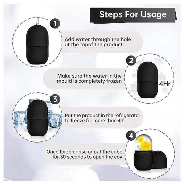 Ice Roller for Face – Reusable Facial Massager & Eye Relief | GlowForm