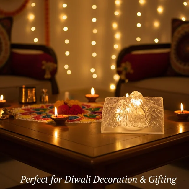 Iceberg Night Light – Flameless LED Decor for Home | Indo Glow