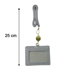 ID Card Holder with Adjustable Neck Strap – Durable & Professional