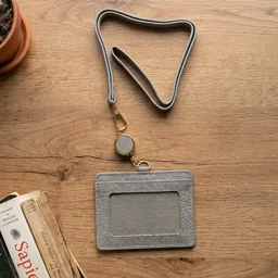 ID Card Holder with Adjustable Neck Strap – Durable & Professional