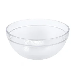 Idli Mixing Bowl – Transparent Textured Plastic, Spill-Resistant