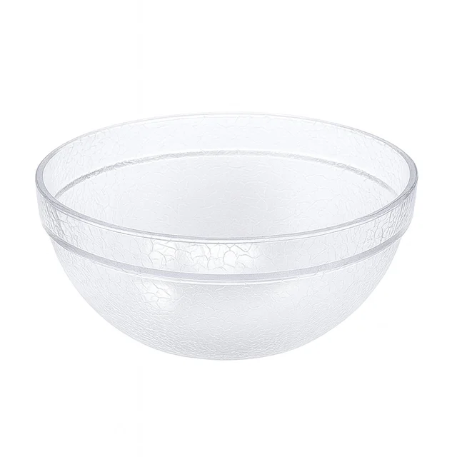 Idli Mixing Bowl – Transparent Textured Plastic, Spill-Resistant