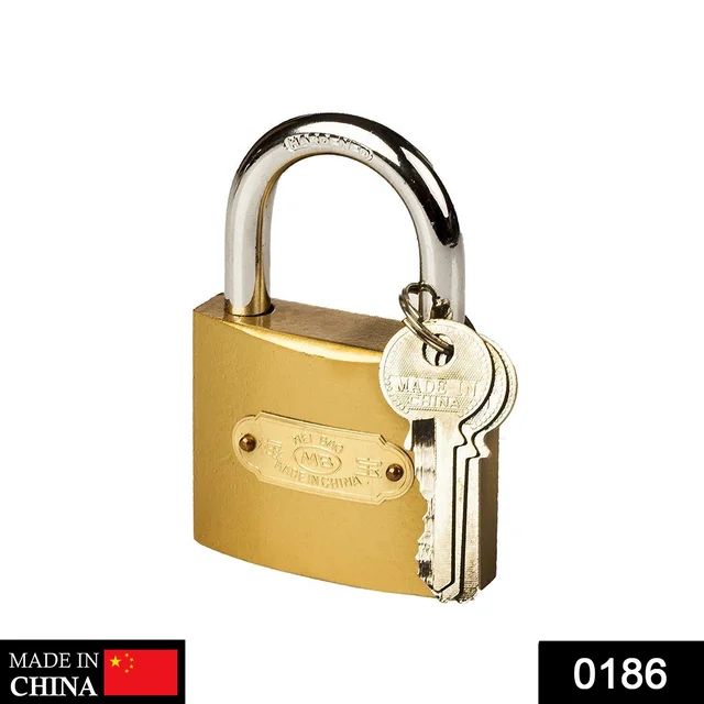 Imitation Copper Padlock – Hardened Steel Shackle | FortiLock