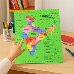 India Map Puzzle – Educational EVA Foam Game for Kids