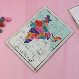 India Map Puzzle – Educational Wooden Toy for Kids 3+ Years