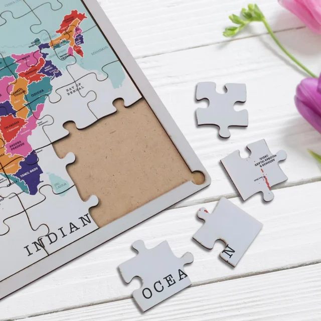India Map Puzzle – Educational Wooden Toy for Kids 3+ Years