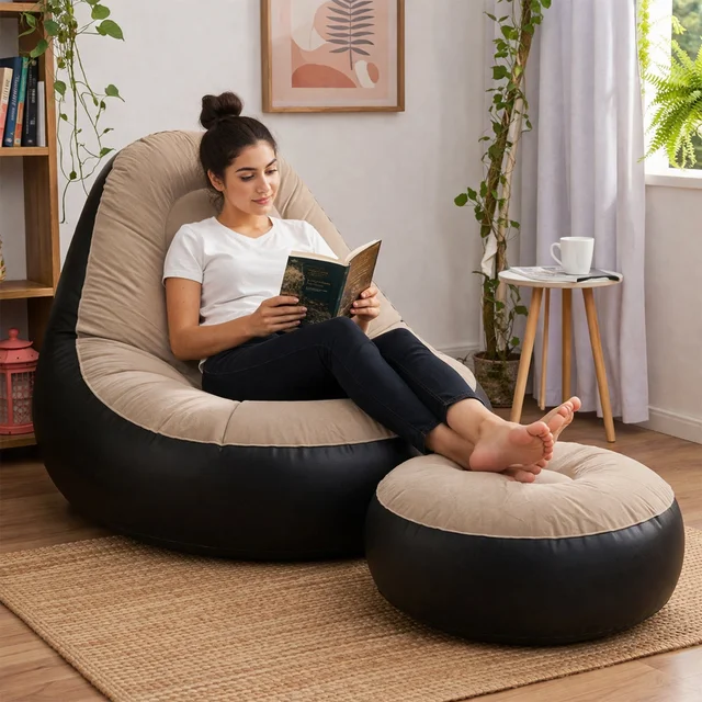 Inflatable Air Sofa Chair Set – Portable & Easy to Inflate for Indoor & Outdoor Relaxation