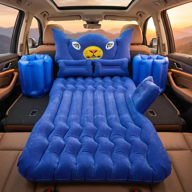 Inflatable Car Air Mattress Bed Set – Portable & Comfortable Sleep, Car Sofa