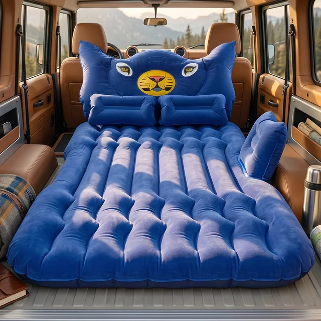 Inflatable Car Air Mattress Bed Set – Portable & Comfortable Sleep, Car Sofa