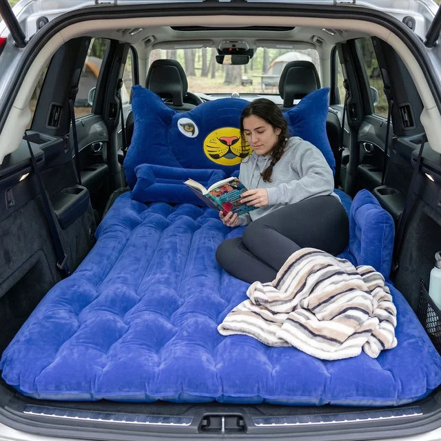 Inflatable Car Air Mattress Bed Set – Portable & Comfortable Sleep, Car Sofa