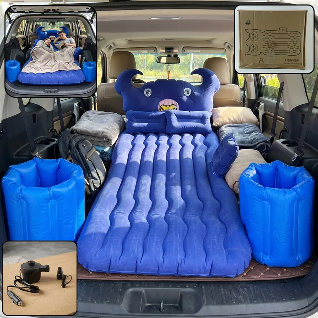 Inflatable Car Air Mattress – Portable & Comfortable for Travel, Car Sofa