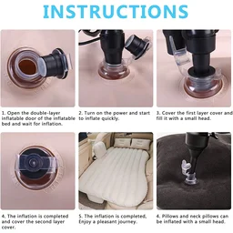 Inflatable Car Bed – Portable Travel Mattress Kit | Velvet Wheels, Car Sofa
