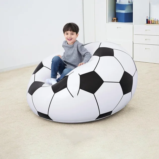 Inflatable Soccer Ball Lounge Chair – Fun & Comfortable for Kids