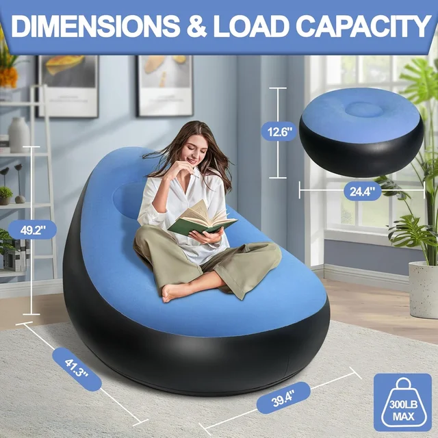 Inflatable Sofa Chair – Portable, Comfortable Indoor & Outdoor Seating
