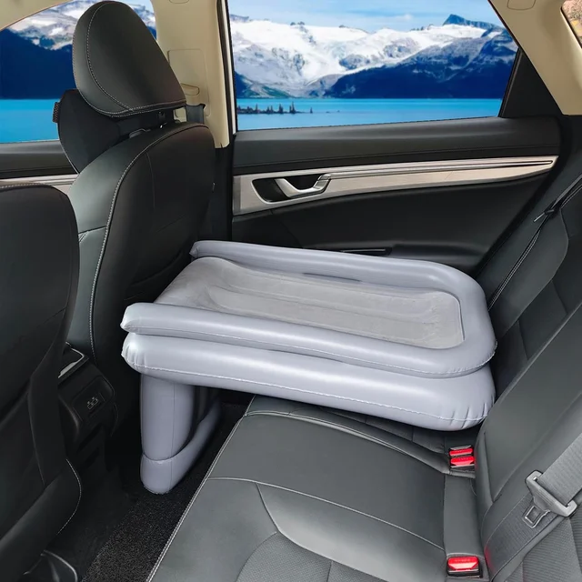 Inflatable Travel Air Bed Mattress for Car Back Seat Kids Baby (1 Set)