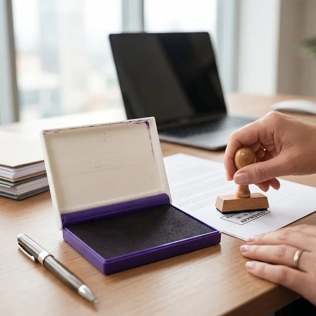 Ink Stamp Pad – Quick-Drying for Clear Office Impressions