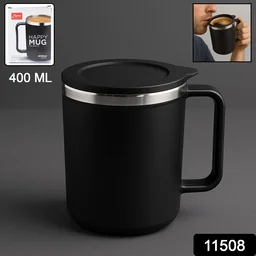 Insulated Coffee Mug – 400ml Double Wall Steel Travel Mug