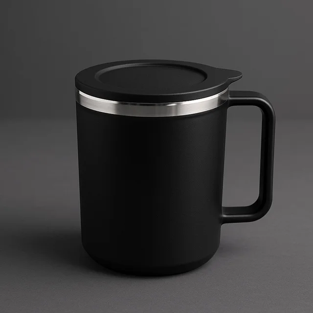 Insulated Coffee Mug – 400ml Double Wall Steel Travel Mug