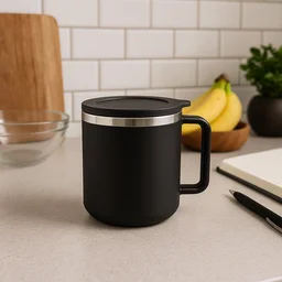 Insulated Coffee Mug – 400ml Double Wall Steel Travel Mug