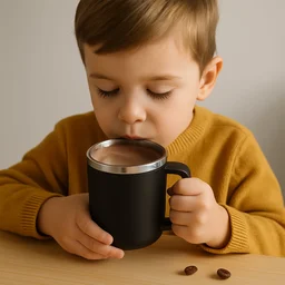 Insulated Coffee Mug – 400ml Double Wall Steel Travel Mug