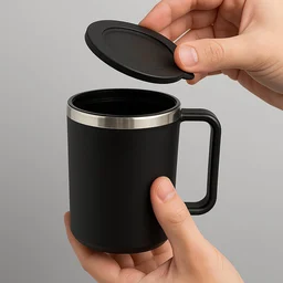 Insulated Coffee Mug – 400ml Double Wall Steel Travel Mug