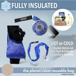 Insulated Grocery Bag – Foldable, Washable & Reusable | GlimmerHome