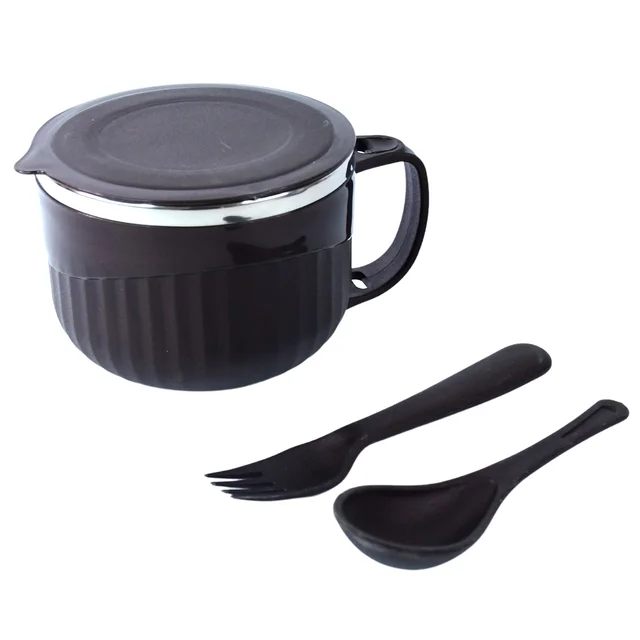 Insulated Lunch Bowl 650ml – Leak-Proof with Cutlery Set