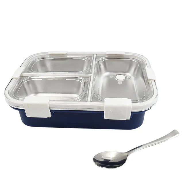 Insulated Lunch Box – 3-Compartment Stainless Steel | Lunchie Bunchie