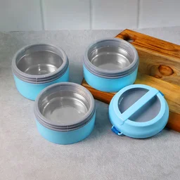 Insulated Lunch Box Set – 3 Layers with Leak-Proof Design & Handle
