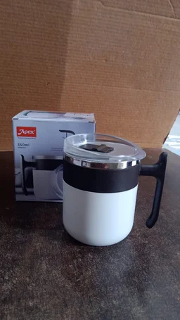 Insulated Mug – 350ml Stainless Steel, Spill-Resistant