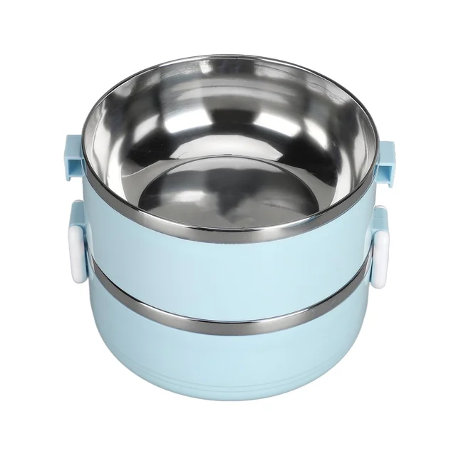 Insulated Stainless Steel Lunch Box – 2-Layer Tiffin | Lunchie Bunchie